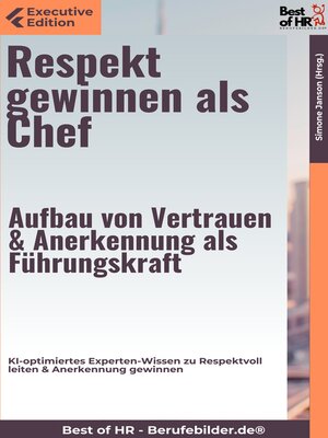 cover image of Respekt gewinnen als Chef – Aufbau von Vertrauen & Anerkennung als Führungskraft